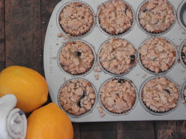 Blueberry-Lemon Crumble Mini Muffins Recipe